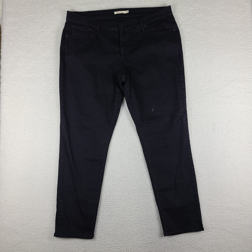 Levi's 311 Jeans Womens Plus Size‎ 22W Shaping Skinny Waterless Black Wash *